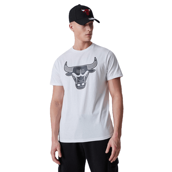 New Era Chicago Bulls NBA Outline Logo White Póló - Sportmania.hu