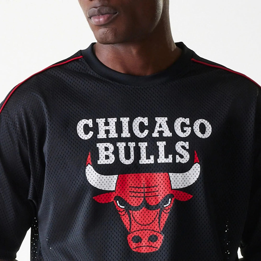New Era Chicago Bulls NBA Piping Black Oversized Mesh póló - Sportmania.hu