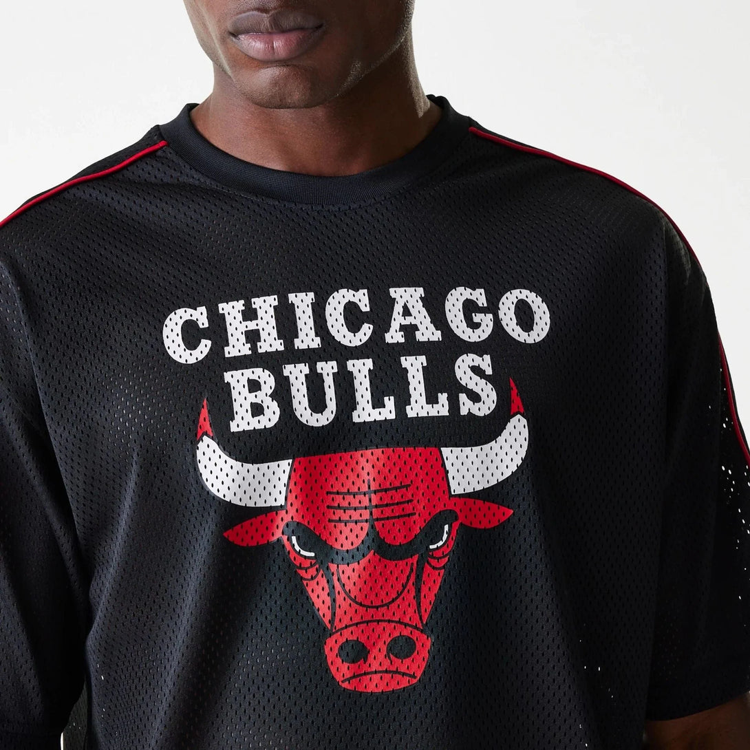 New Era Chicago Bulls NBA Piping Black Oversized Mesh póló - Sportmania.hu