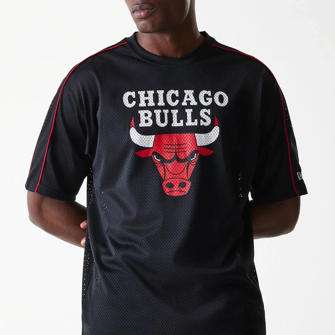 New Era Chicago Bulls NBA Piping Black Oversized Mesh póló - Sportmania.hu