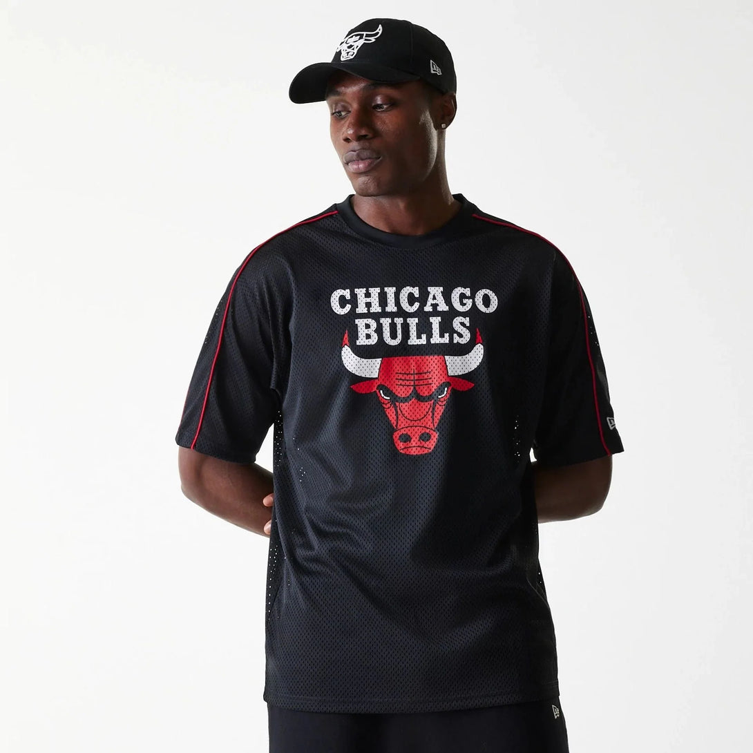 New Era Chicago Bulls NBA Piping Black Oversized Mesh póló - Sportmania.hu