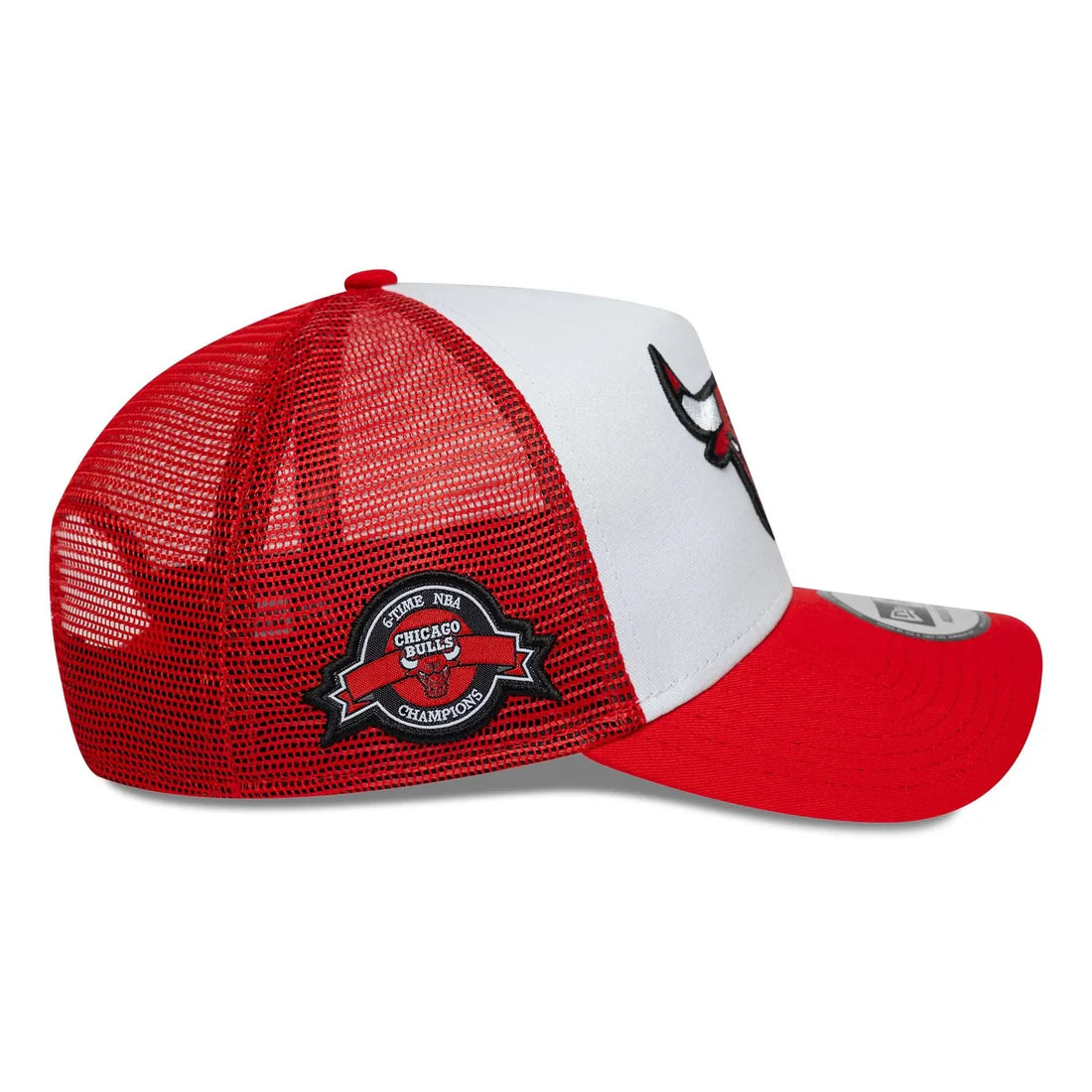 New Era Chicago Bulls NBA Side Patch Red 9FORTY A-Frame Trucker sapka
