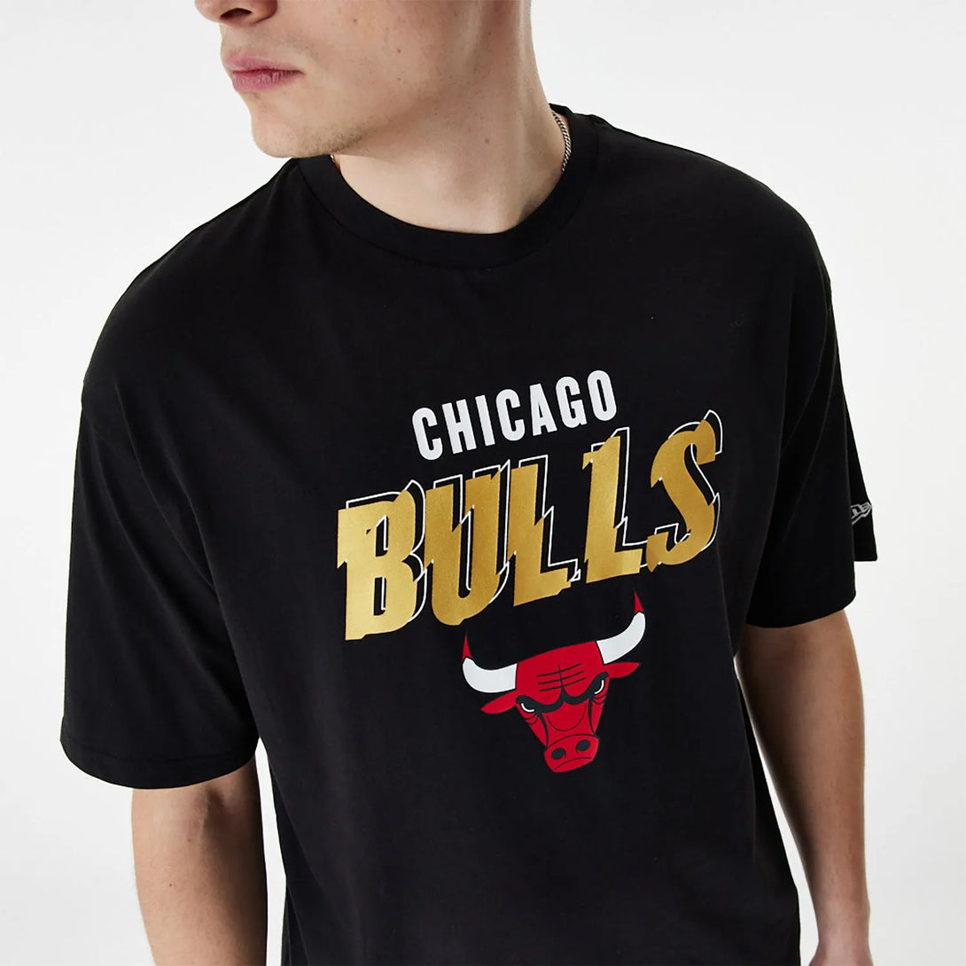 New Era Chicago Bulls Team Script Oversized Póló - Sportmania.hu