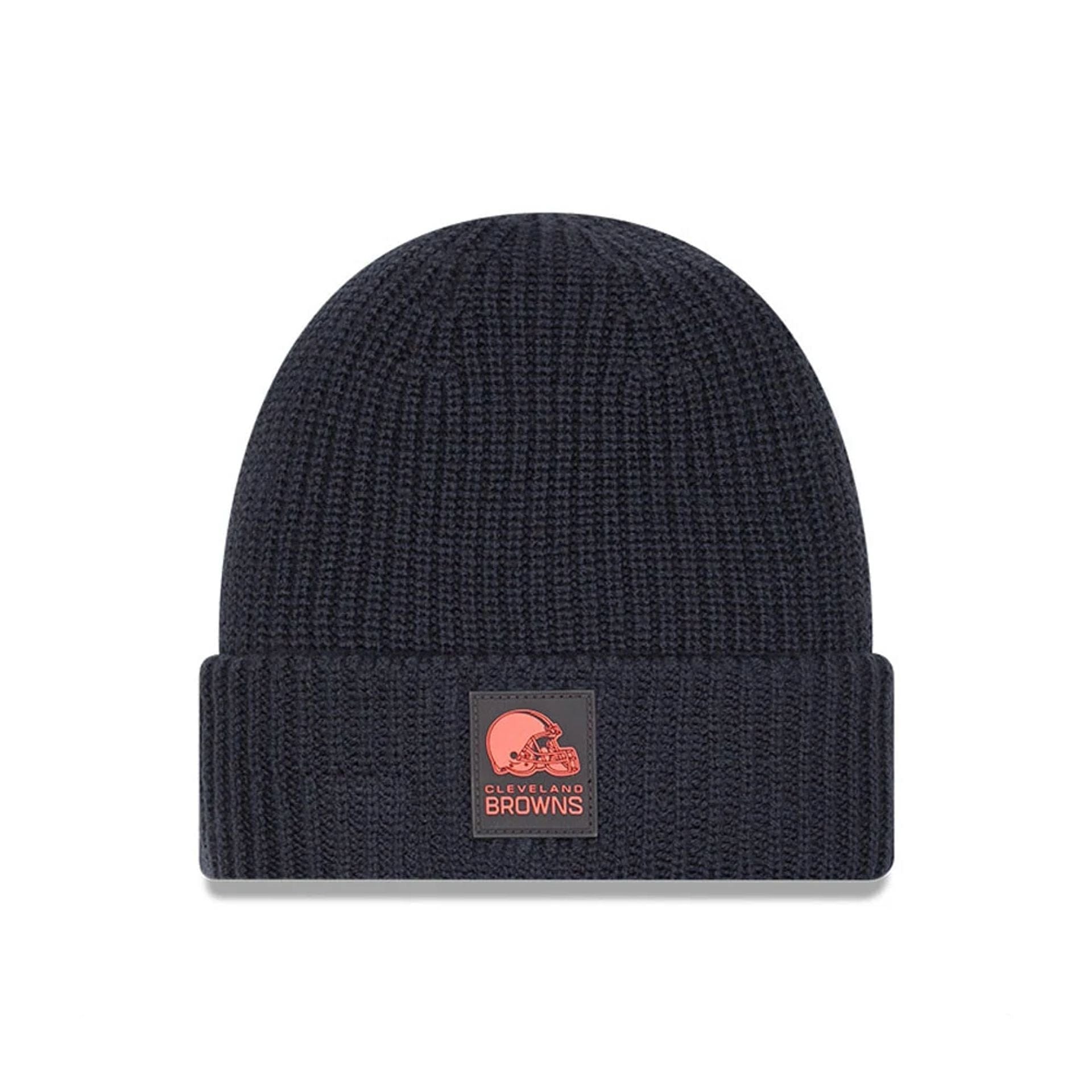 New Era Cleveland Browns NFL Sideline Charcoal Cuff Knit - kötött sapka