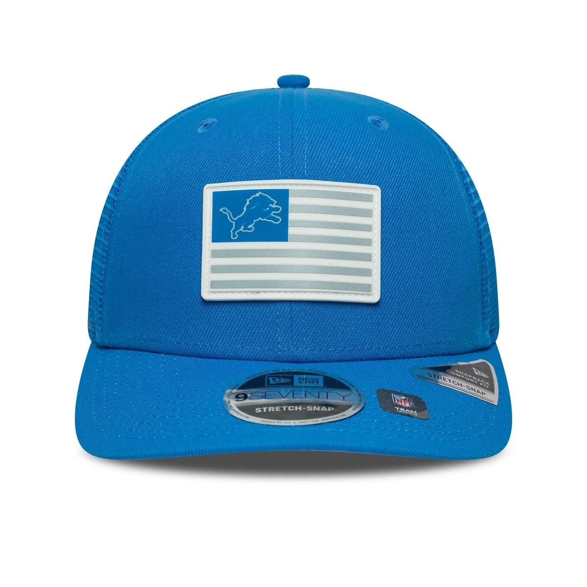 New Era Detroit Lions NFL Flag Blue 9SEVENTY Stretch Snap sapka