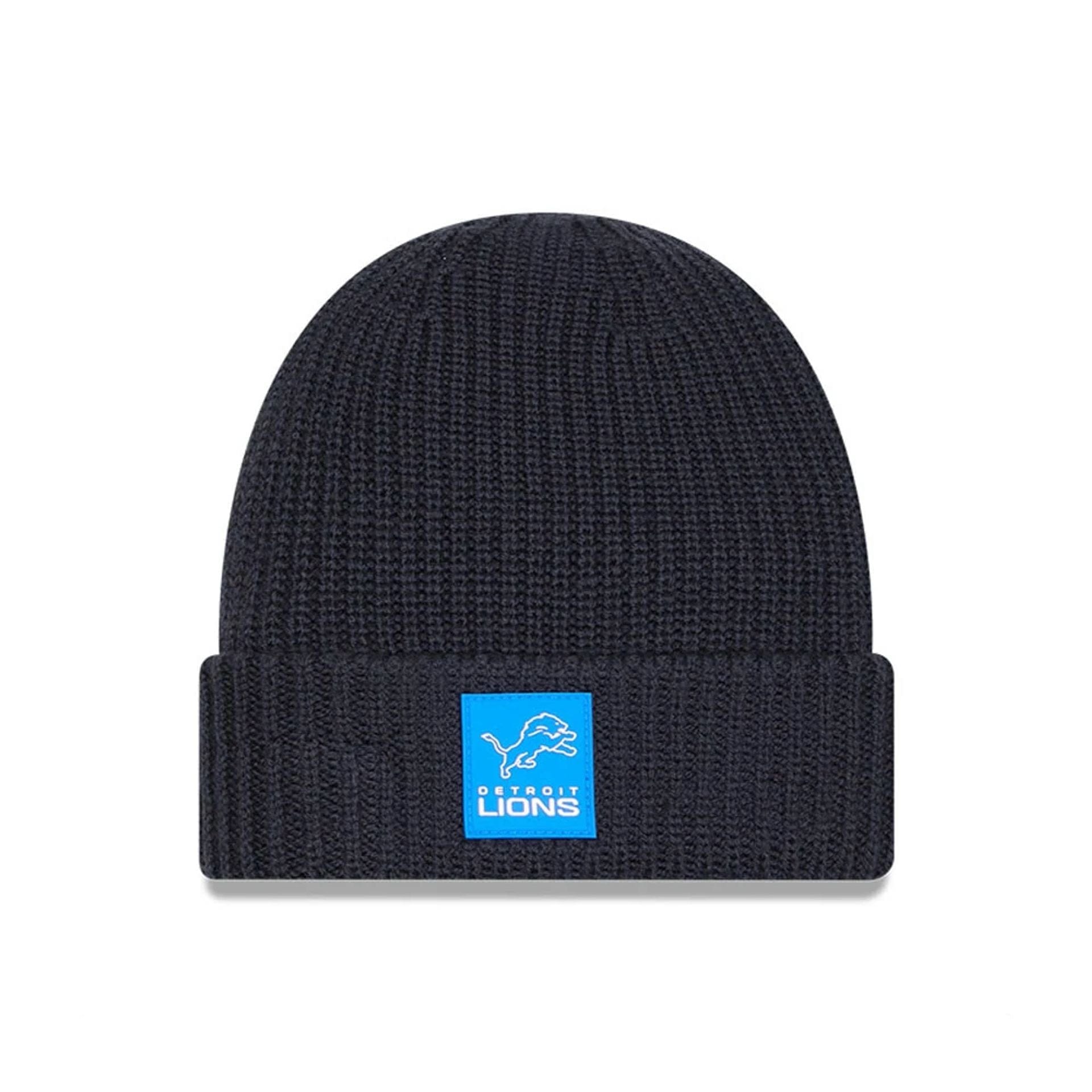 New Era Detroit Lions NFL Sideline Charcoal Cuff Knit - kötött sapka