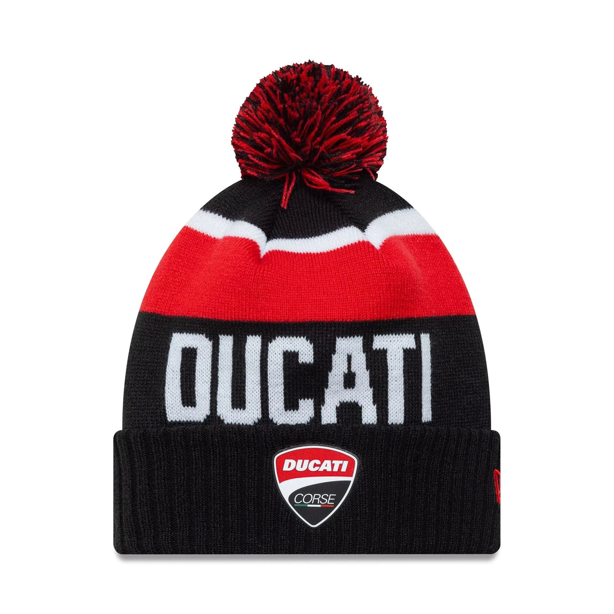 New Era Ducati Motor Logo Black Sport Knit kötött sapka