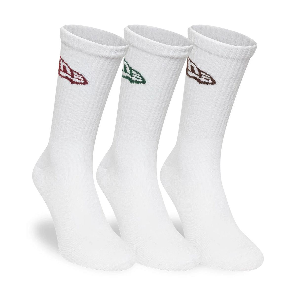New Era Flag White 3 darabos zokni szett