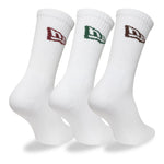 New Era Flag White 3 darabos zokni szett