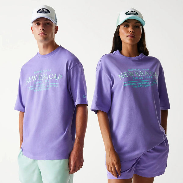 New Era Graphic Purple Oversized póló - Sportmania.hu