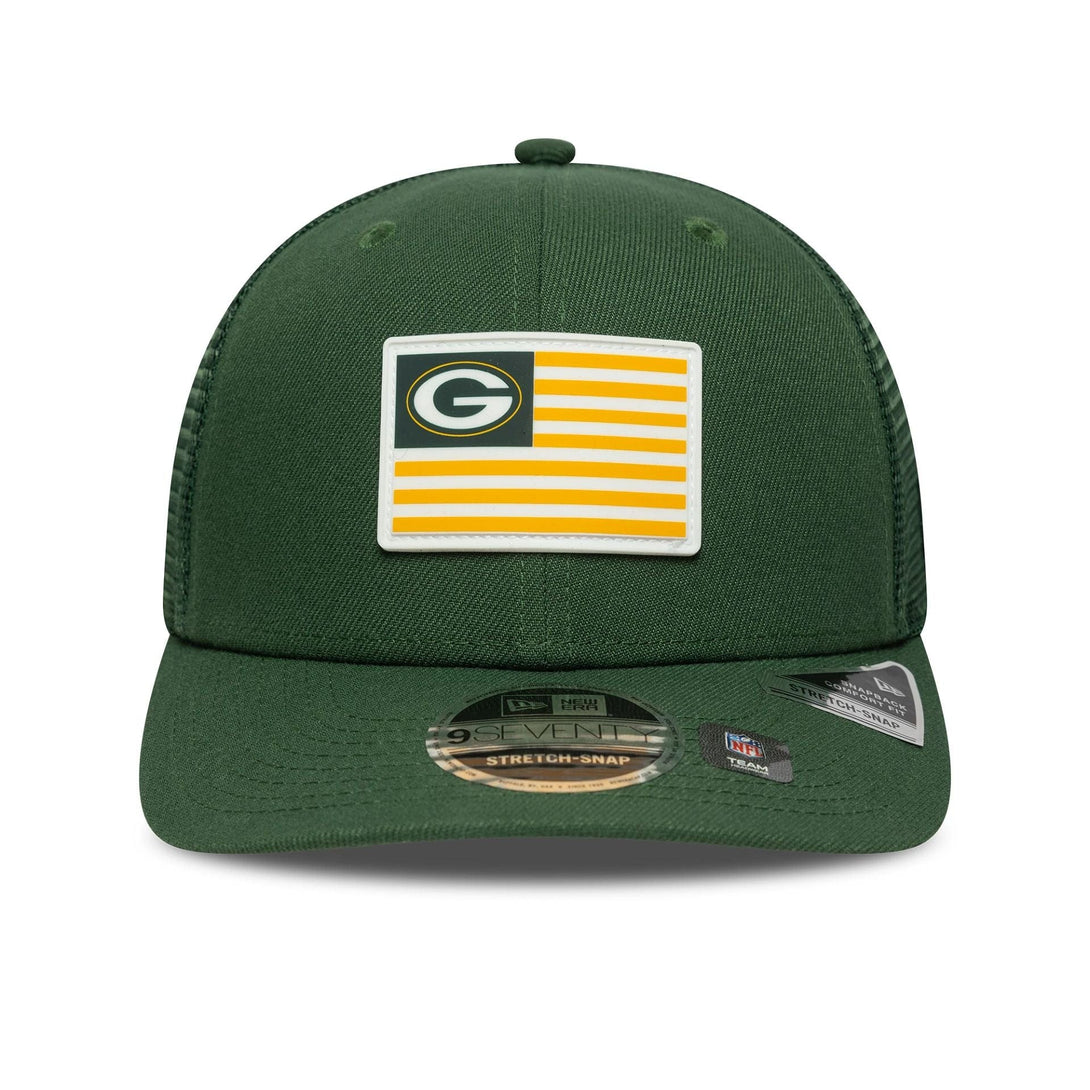 New Era Green Bay Packers NFL Flag Dark Green 9SEVENTY Stretch Snap sapka - Sportmania.hu