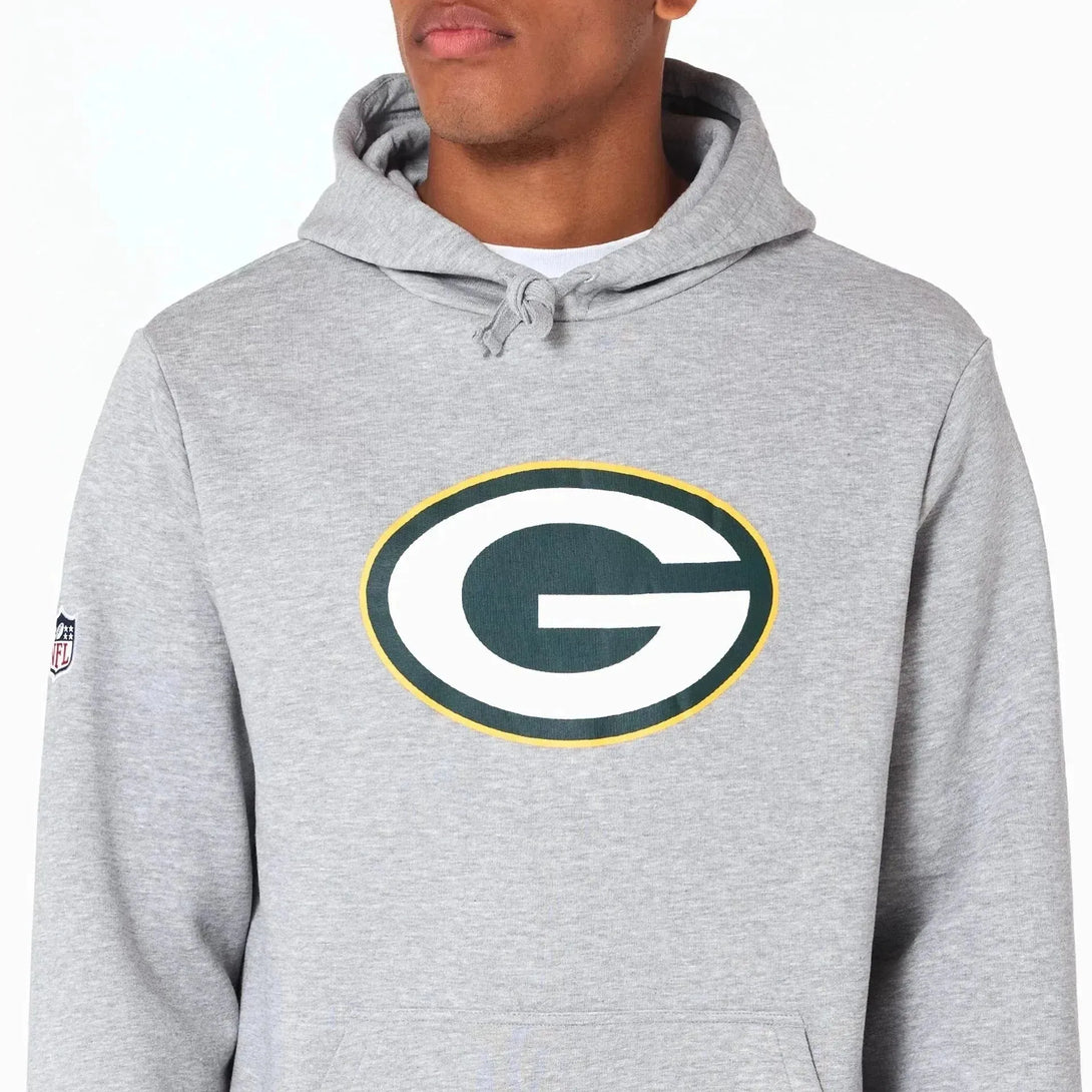 New Era Green Bay Packers NFL Grey kapucnis pulóver - Sportmania.hu