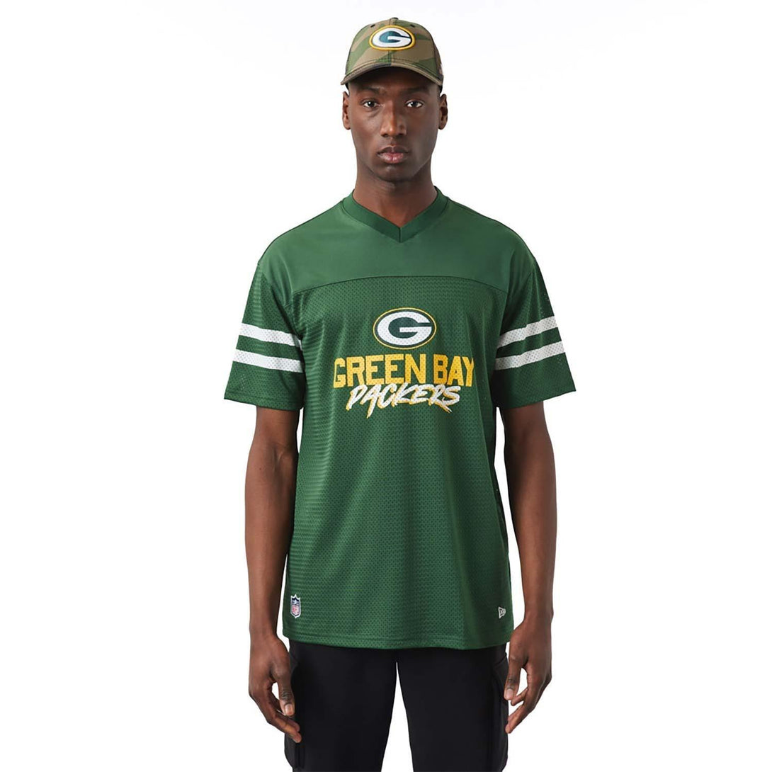 New Era Green Bay Packers NFL Script Green szurkolói mez Póló - Sportmania.hu