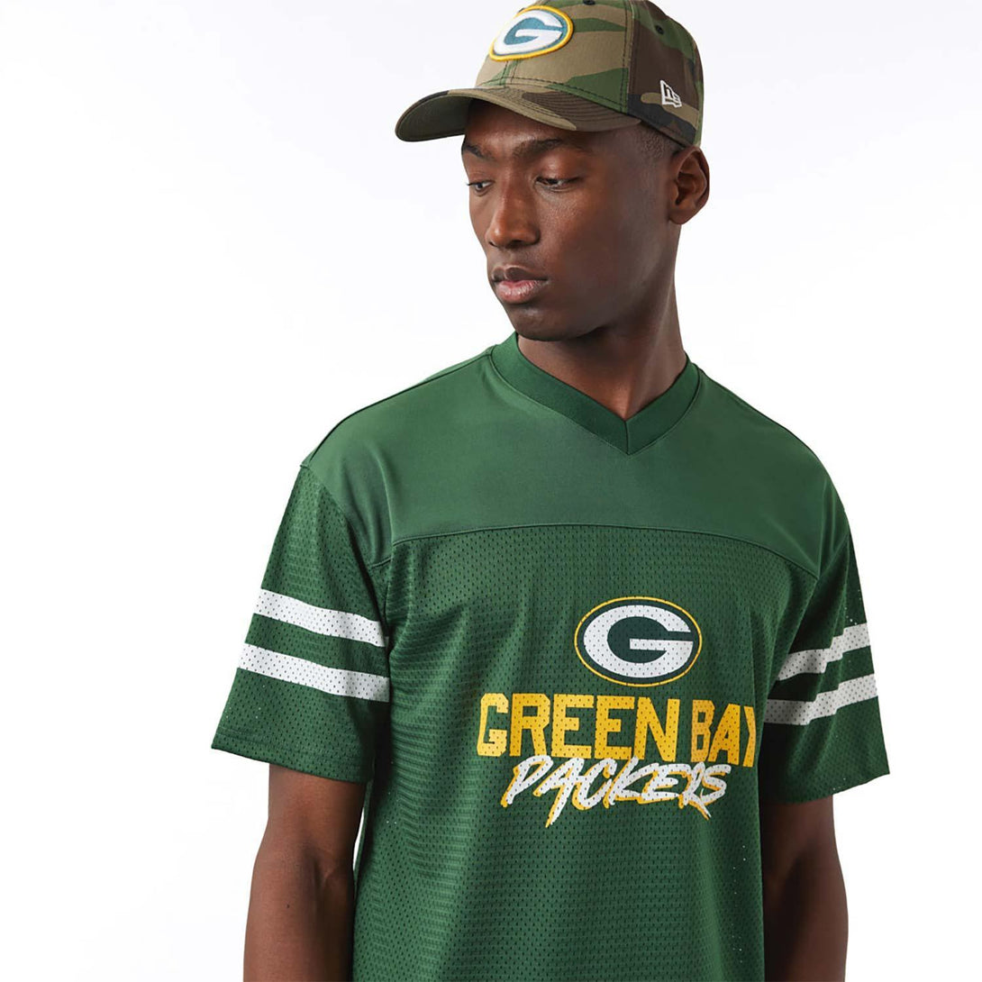 New Era Green Bay Packers NFL Script Green szurkolói mez Póló - Sportmania.hu