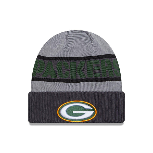 New Era Green Bay Packers NFL Sideline Grey Cuff Knit Beanie kötött sapka - Sportmania.hu