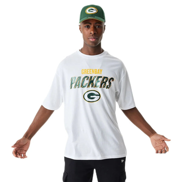 New Era Green Bay Packers Script Graphic Oversized Póló - Sportmania.hu