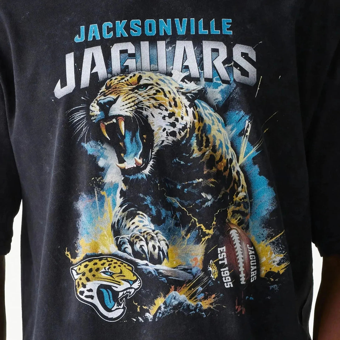 New Era Jacksonville Jaguars NFL Games Premium Apparel Black Oversized póló - Sportmania.hu