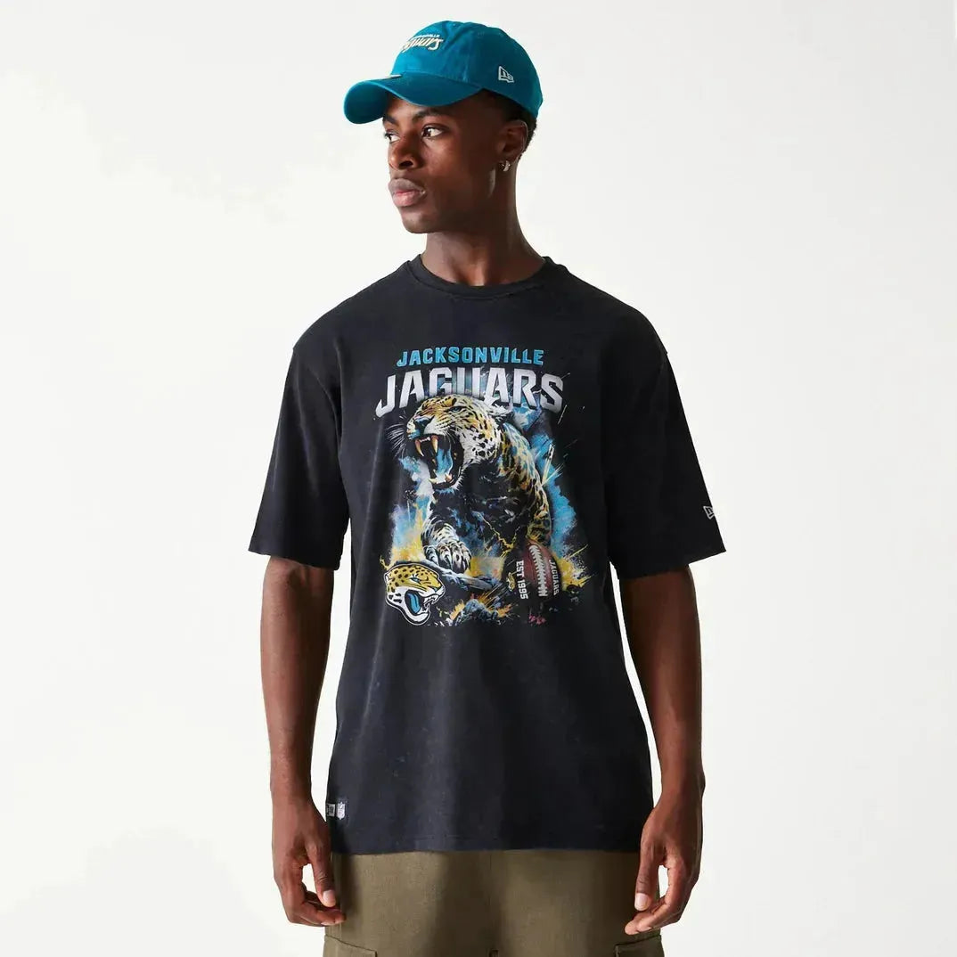 New Era Jacksonville Jaguars NFL Games Premium Apparel Black Oversized póló - Sportmania.hu