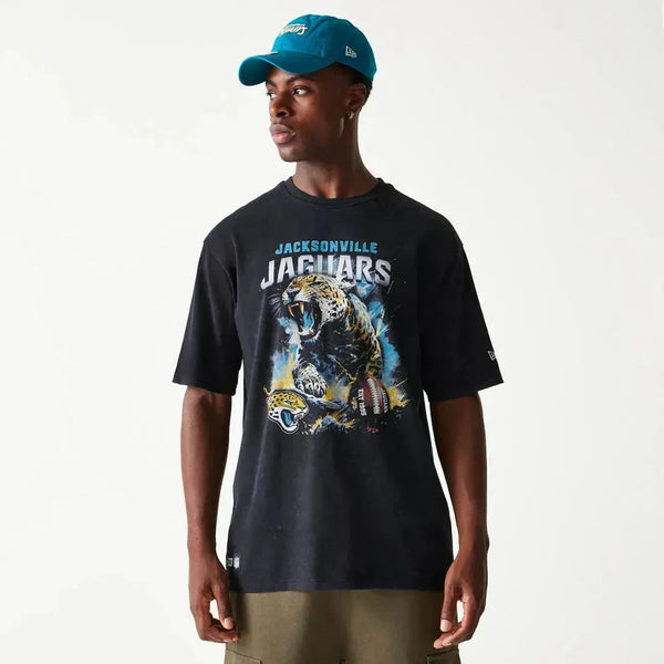 New Era Jacksonville Jaguars NFL Games Premium Apparel Black Oversized póló - Sportmania.hu