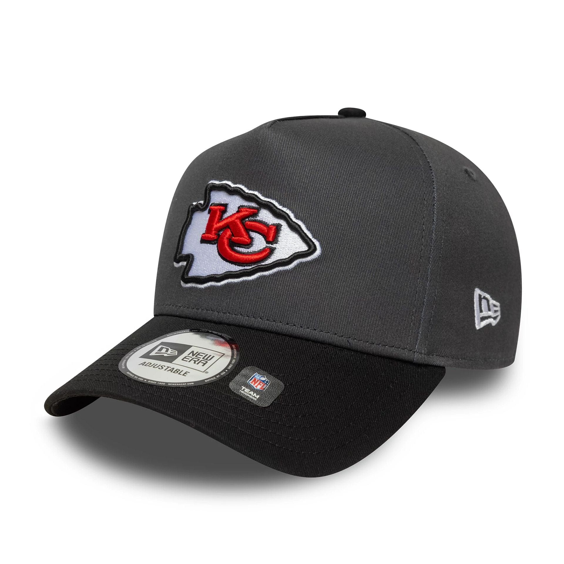 New Era Kansas City Chiefs NFL Charcoal 9FORTY E-Frame baseball sapka