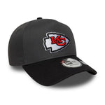 New Era Kansas City Chiefs NFL Charcoal 9FORTY E-Frame baseball sapka
