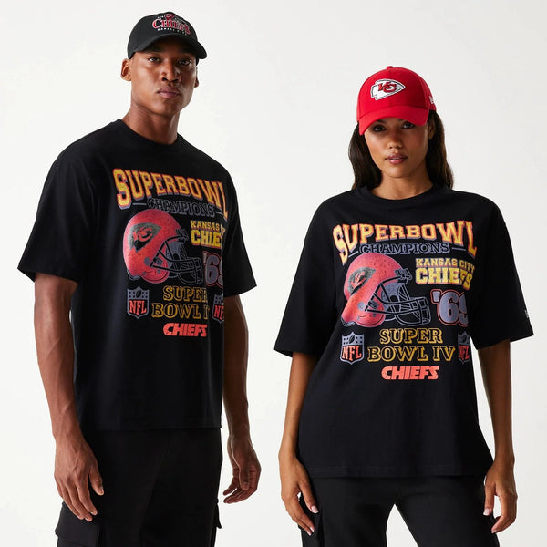 New Era Kansas City Chiefs NFL Super Bowl Black Oversized póló - Sportmania.hu