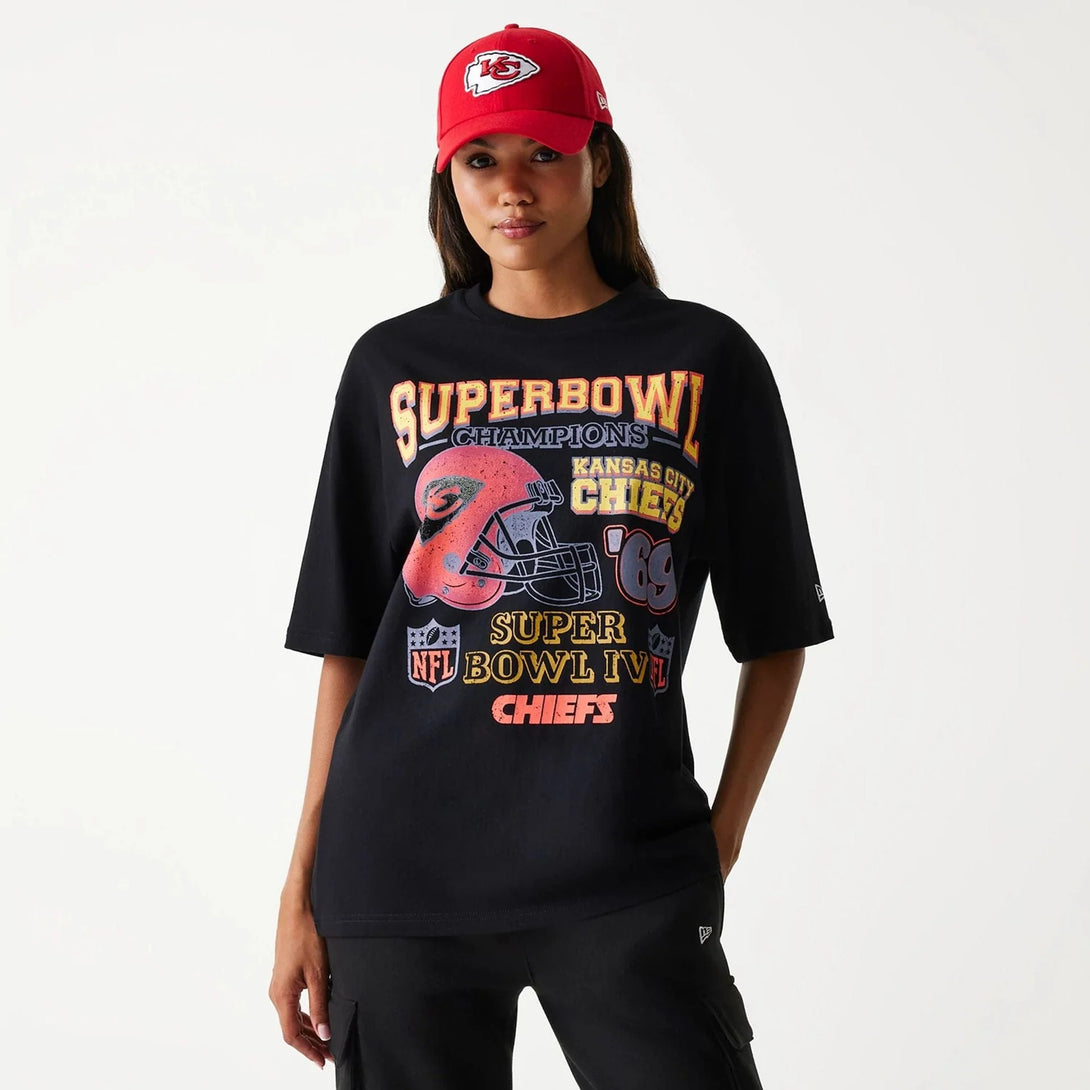 New Era Kansas City Chiefs NFL Super Bowl Black Oversized póló - Sportmania.hu