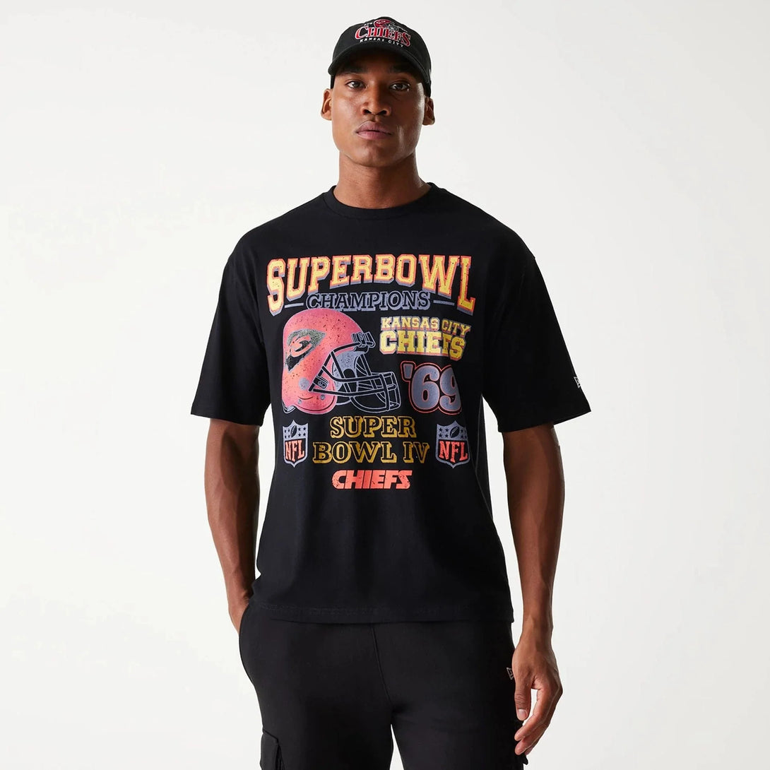 New Era Kansas City Chiefs NFL Super Bowl Black Oversized póló - Sportmania.hu