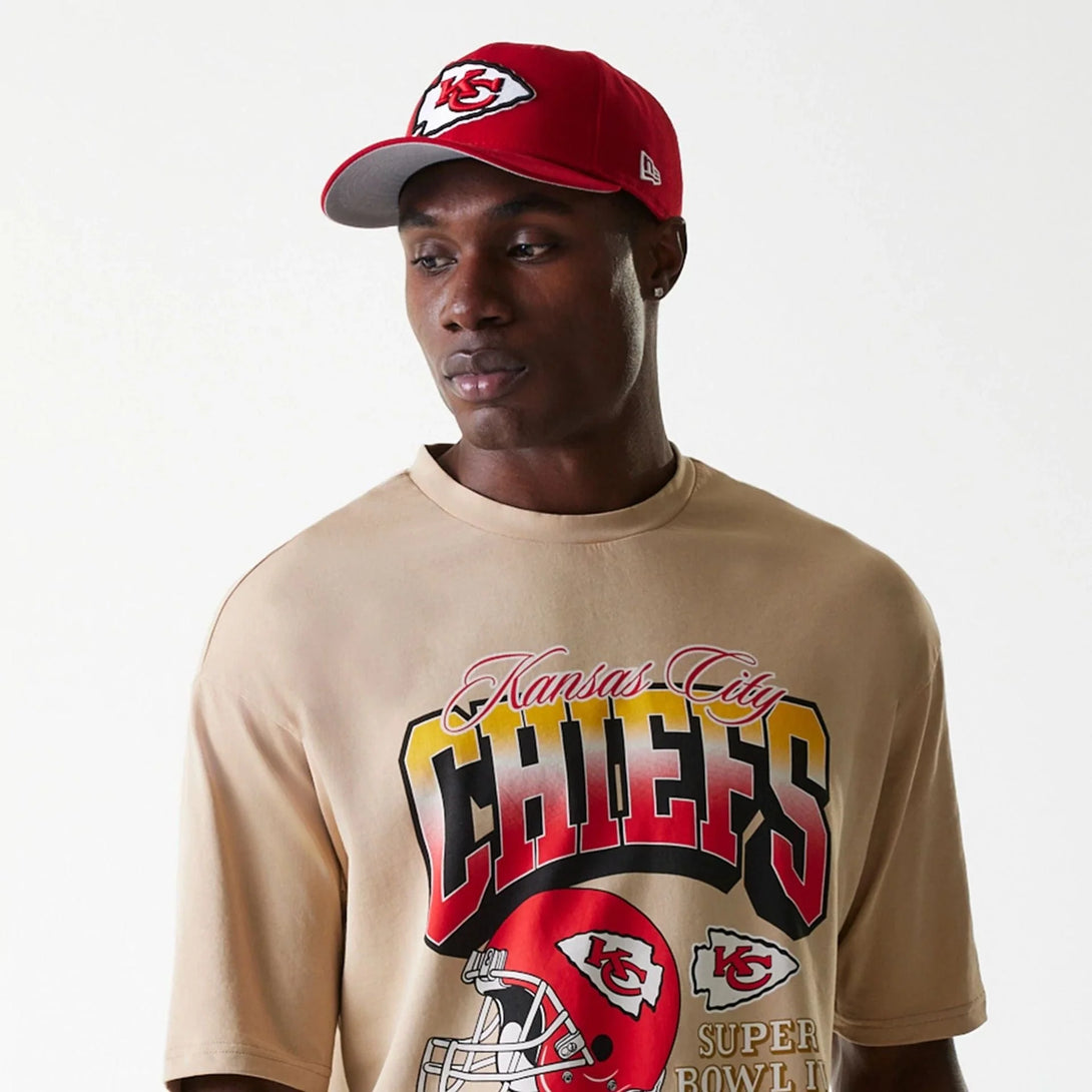 New Era Kansas City Chiefs NFL Washed Super Bowl Beige Oversized póló - Sportmania.hu