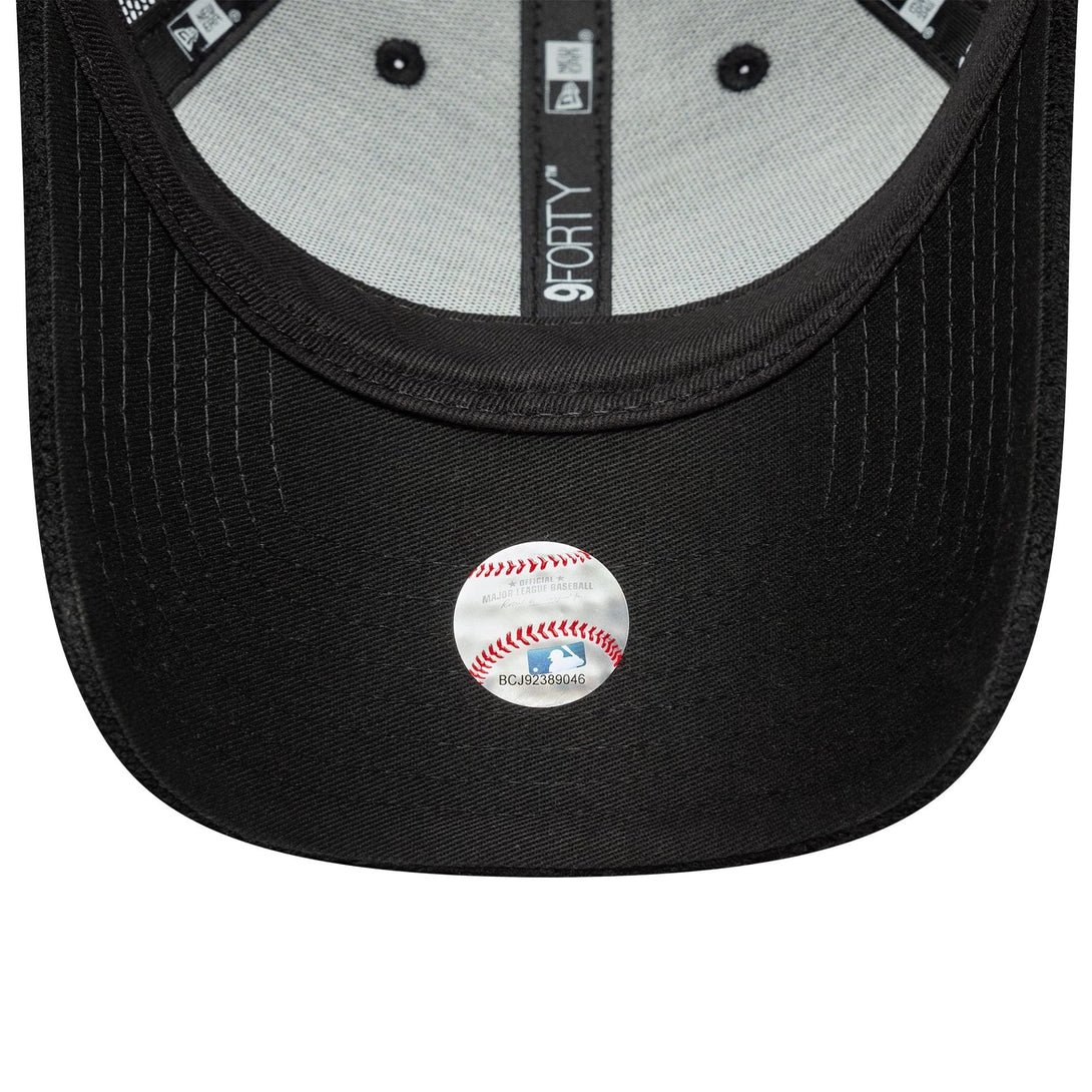 New Era LA Dodgers Womens Fabric Black 9FORTY Trucker sapka - Sportmania.hu