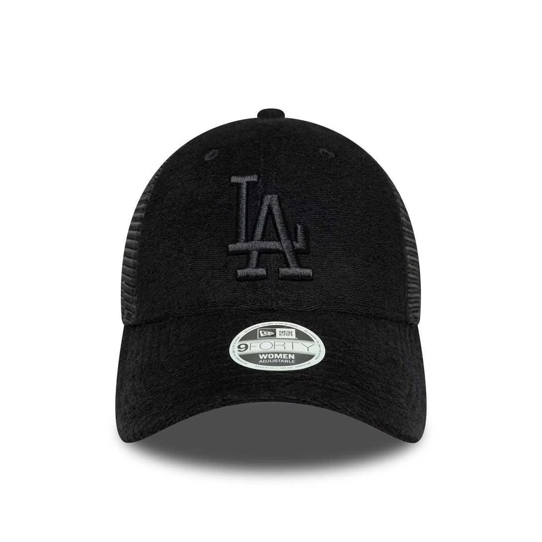 New Era LA Dodgers Womens Fabric Black 9FORTY Trucker sapka - Sportmania.hu