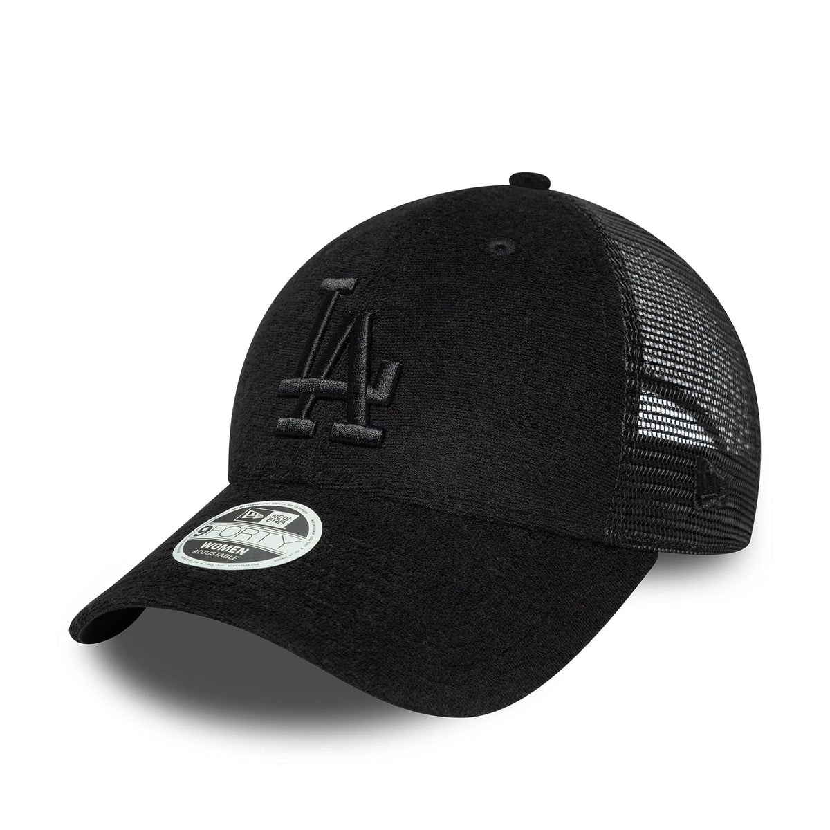 New Era LA Dodgers Womens Fabric Black 9FORTY Trucker sapka
