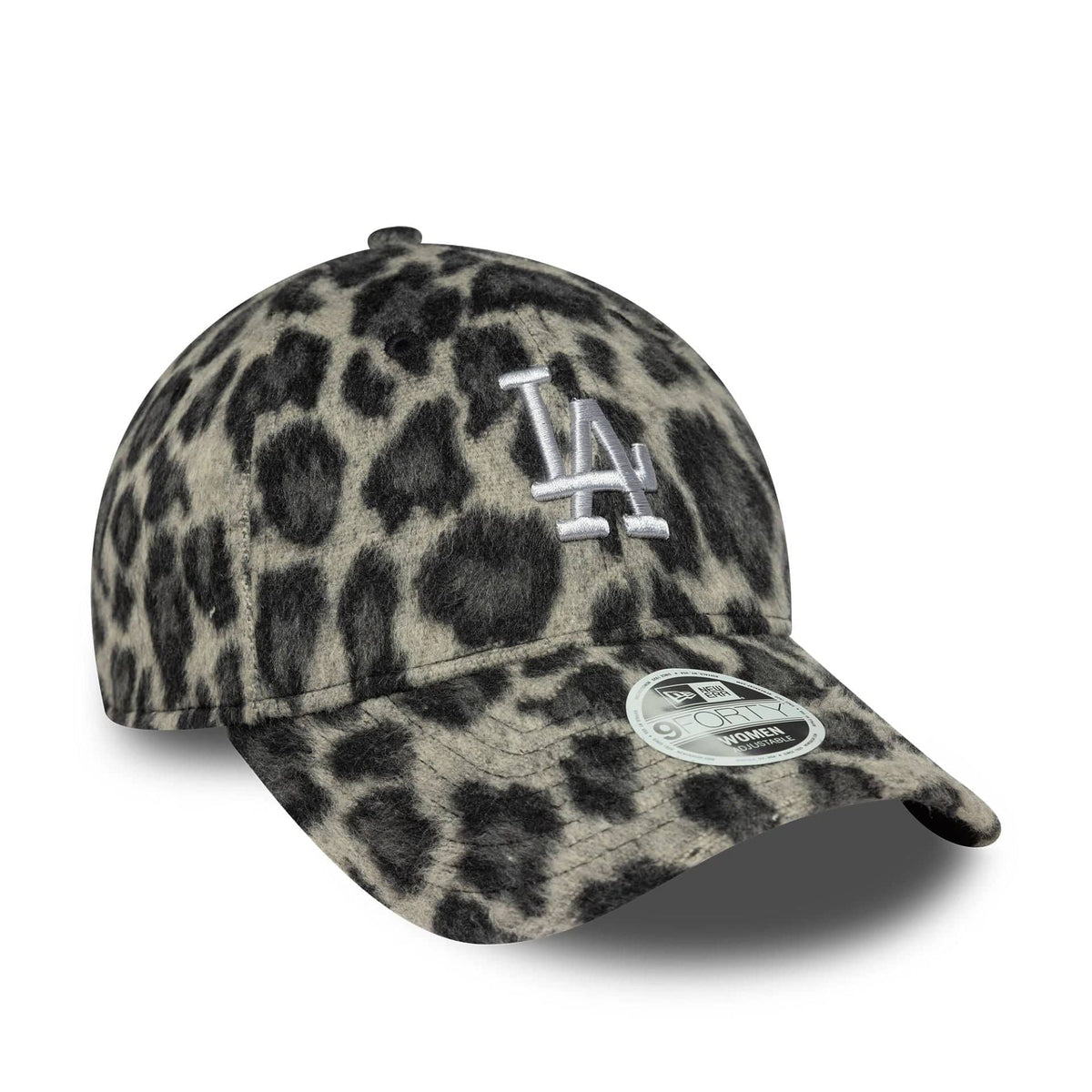 New Era LA Dodgers Womens MLB Cosy Animal Grey Leopard 9FORTY baseball sapka, női