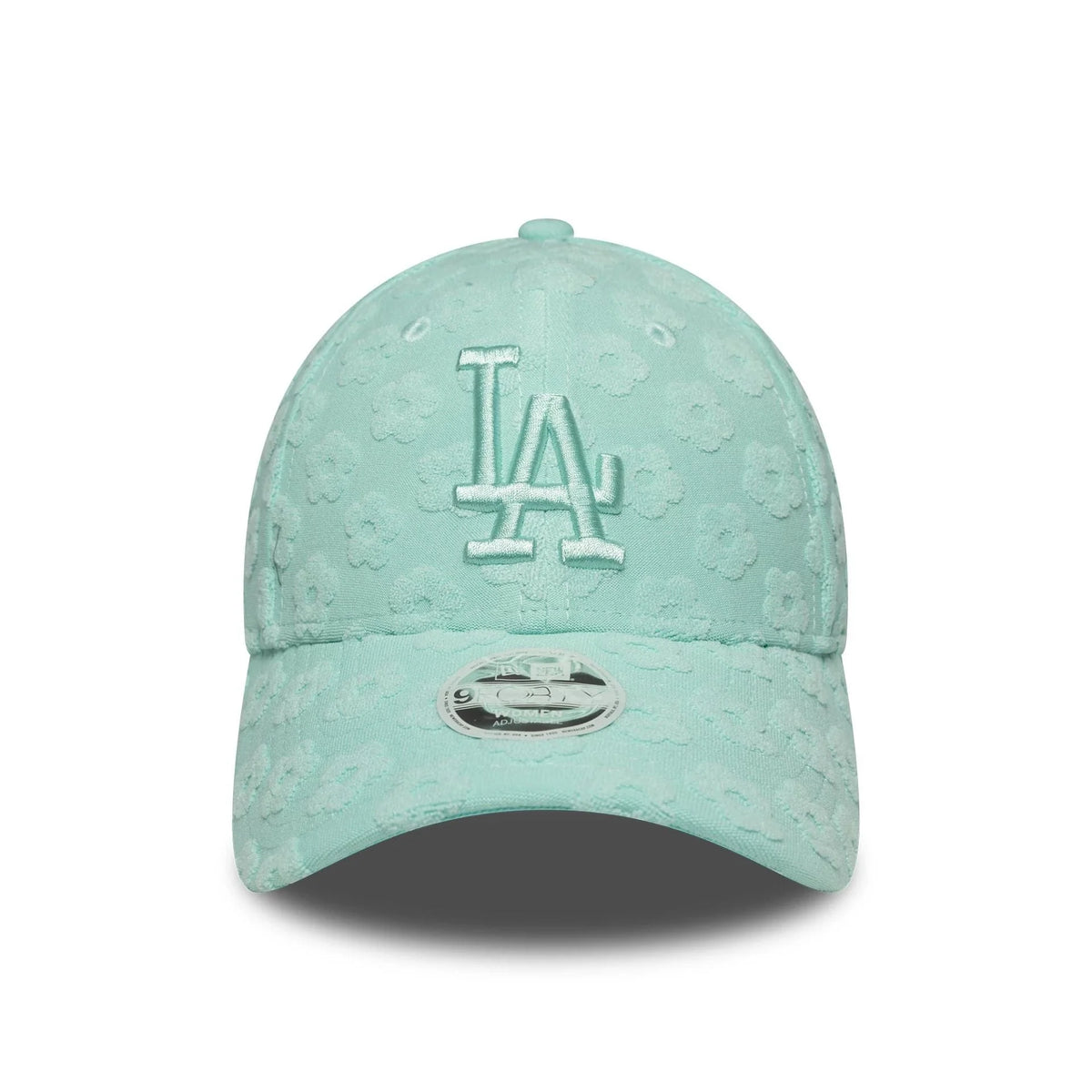 New Era LA Dodgers Womens MLB Floral Towelling Pastel Green 9FORTY baseball sapka