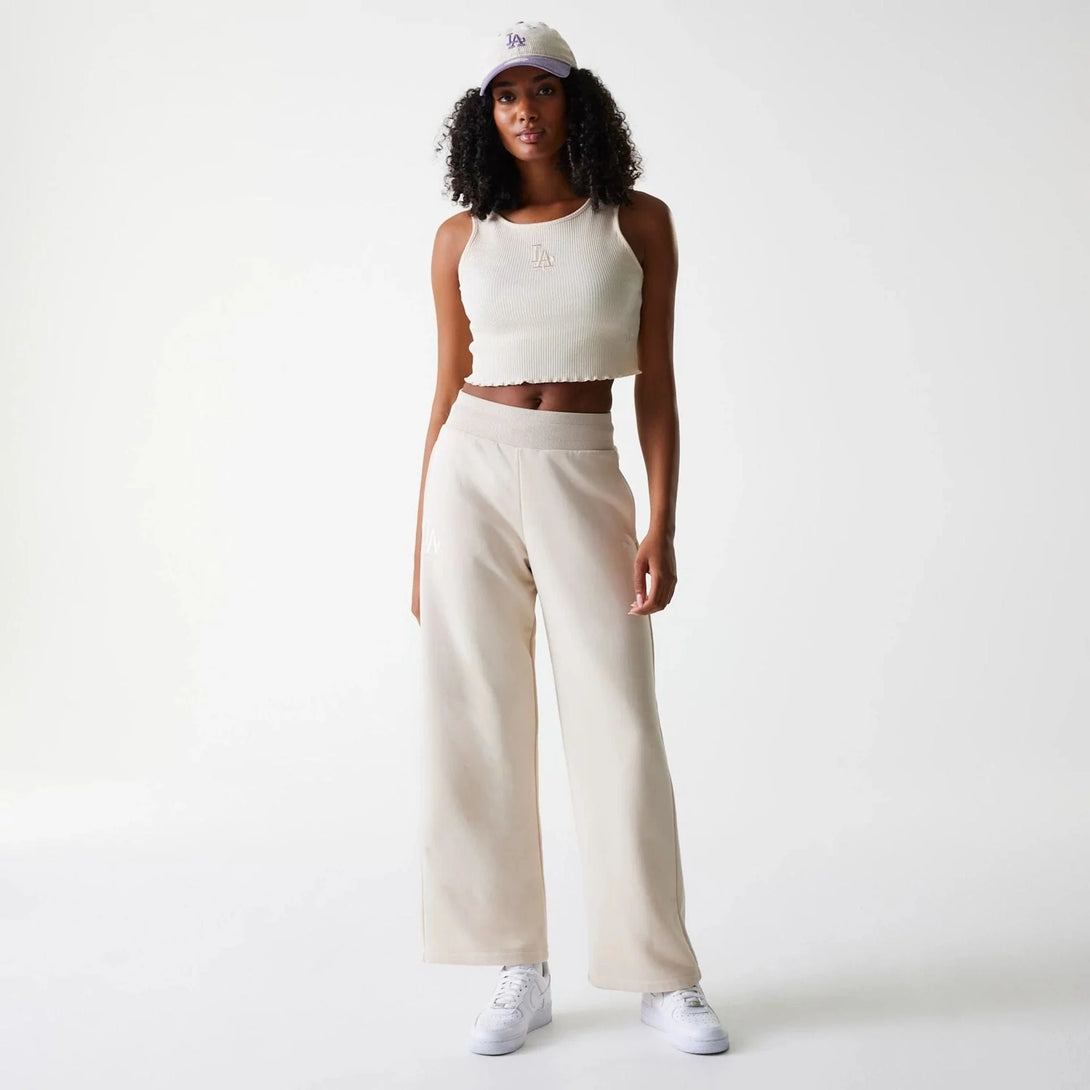 New Era LA Dodgers Womens MLB Rib Light Beige Rib Tank Top - Sportmania.hu