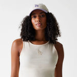 New Era LA Dodgers Womens MLB Rib Light Beige Rib Tank Top - Sportmania.hu