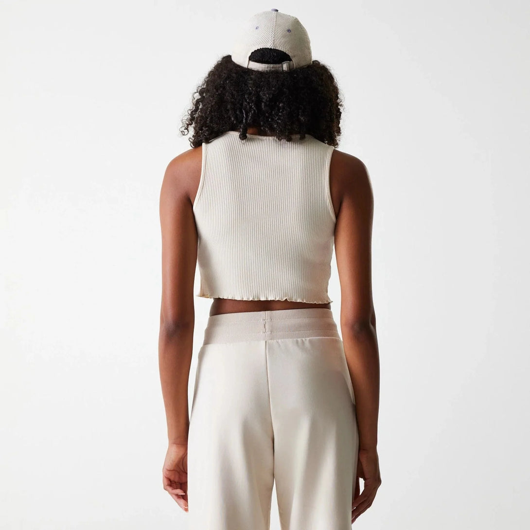 New Era LA Dodgers Womens MLB Rib Light Beige Rib Tank Top - Sportmania.hu