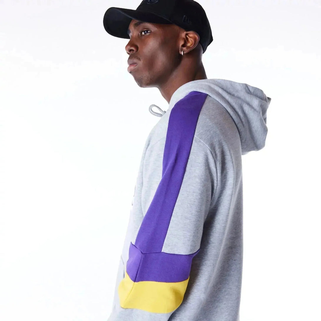 New Era LA Lakers Colour Block Grey kapucnis Pulóver - Sportmania.hu