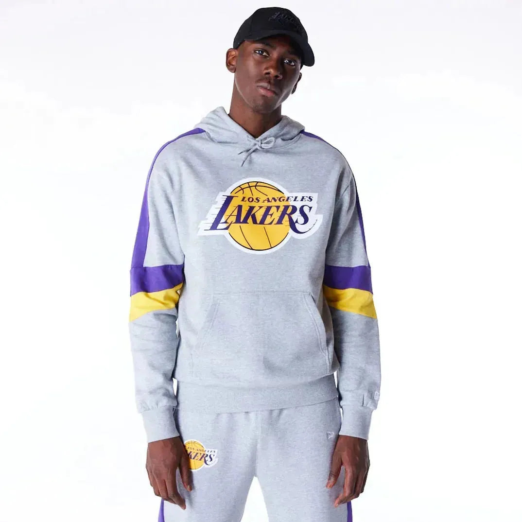 New Era LA Lakers Colour Block Grey kapucnis Pulóver - Sportmania.hu