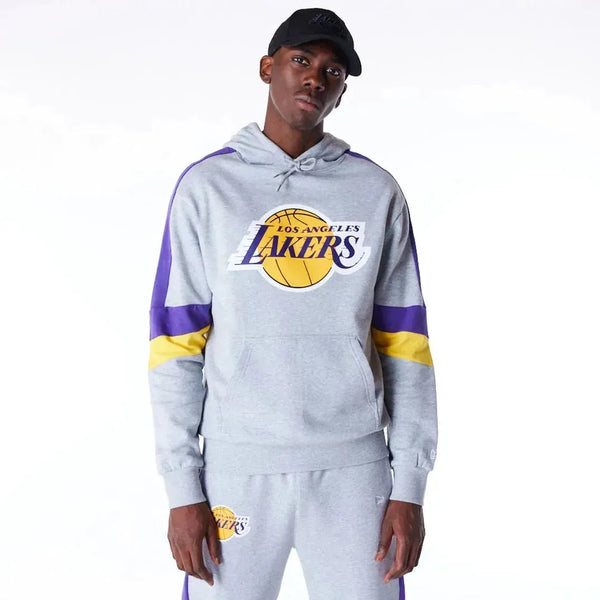 New Era LA Lakers Colour Block Grey kapucnis Pulóver - Sportmania.hu