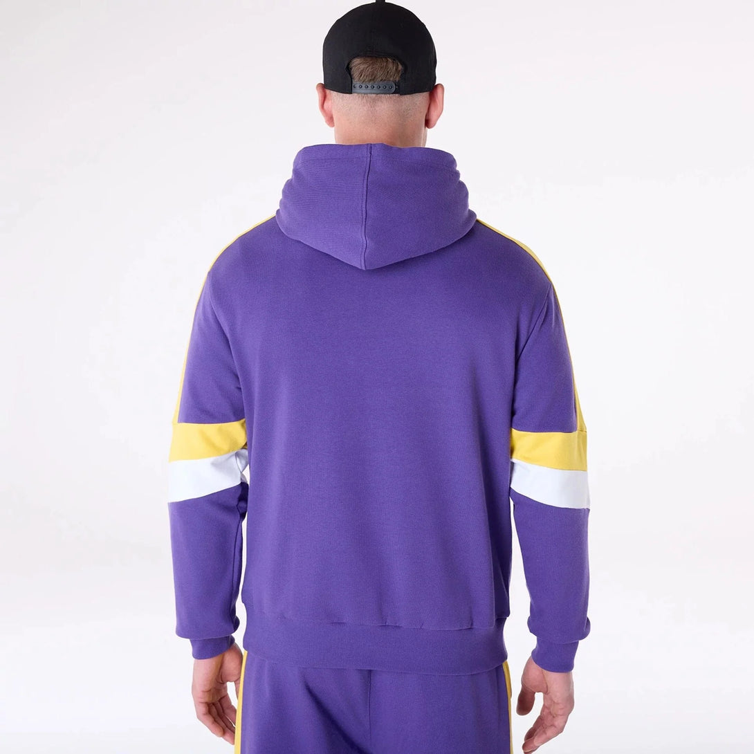 New Era LA Lakers Colour Block Purple Oversized kapucnis pulóver - Sportmania.hu