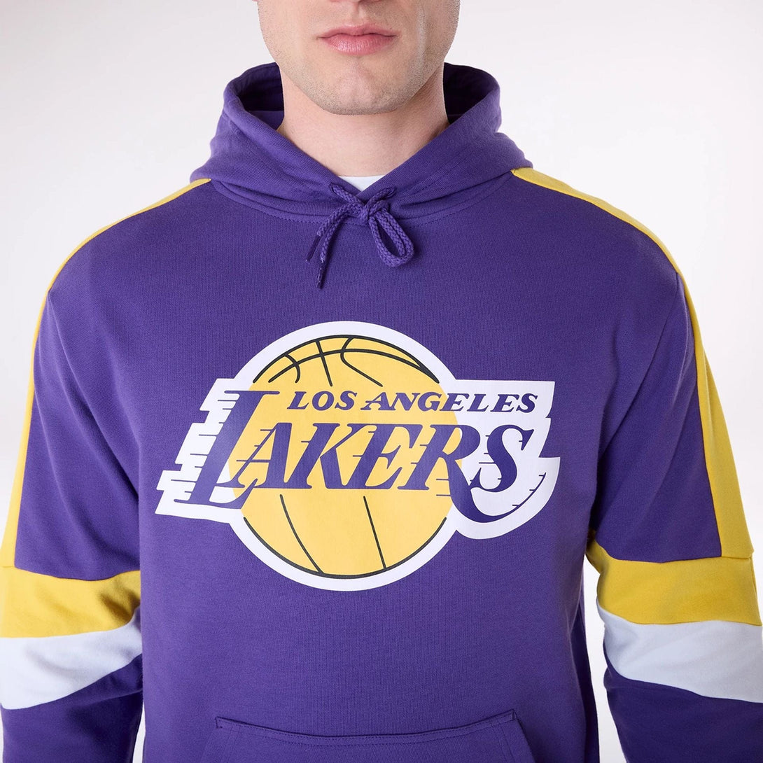 New Era LA Lakers Colour Block Purple Oversized kapucnis pulóver - Sportmania.hu