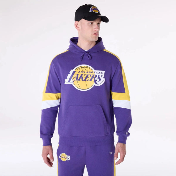New Era LA Lakers Colour Block Purple Oversized kapucnis pulóver - Sportmania.hu