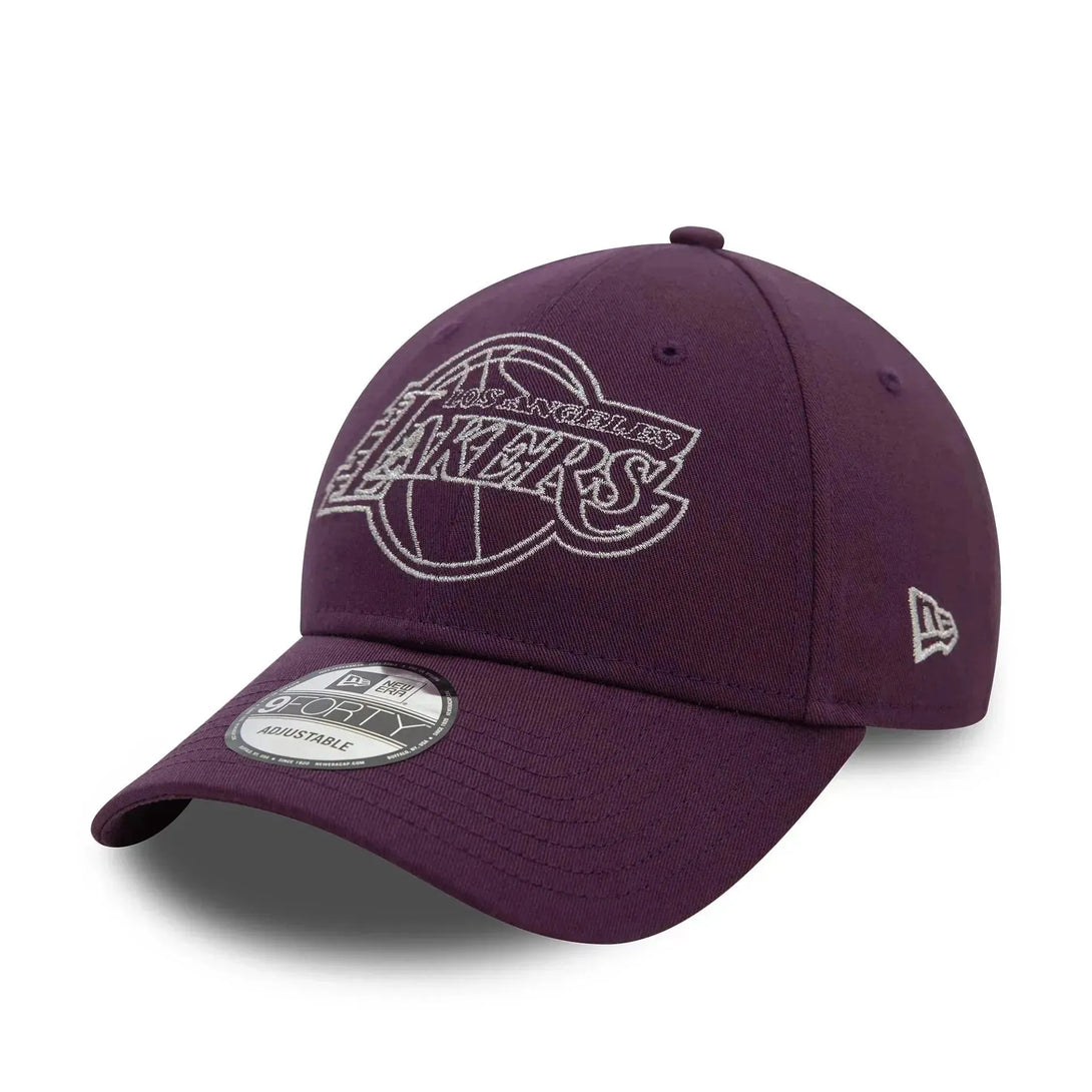 New Era LA Lakers Metallic Outline Dark Purple 9FORTY baseball sapka - Sportmania.hu