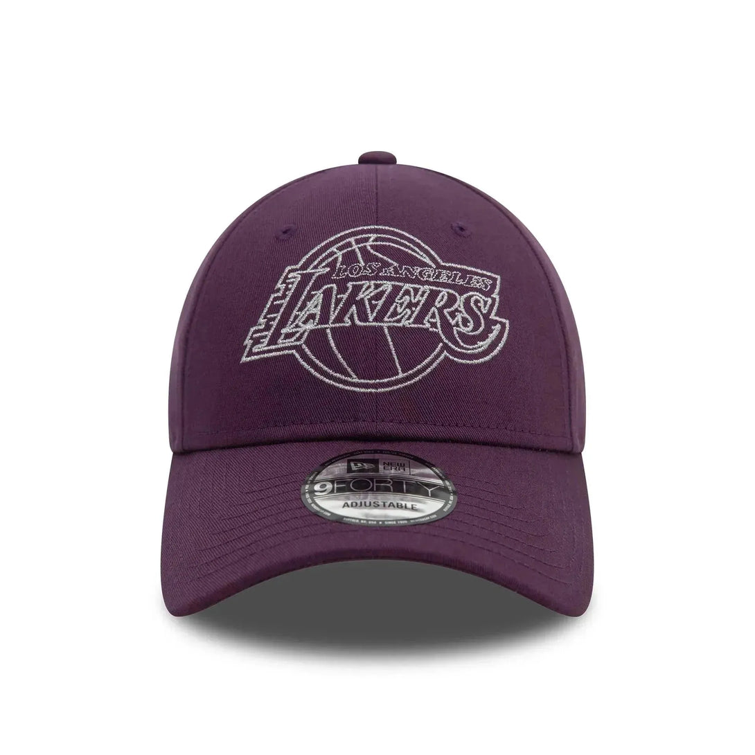 New Era LA Lakers Metallic Outline Dark Purple 9FORTY baseball sapka - Sportmania.hu