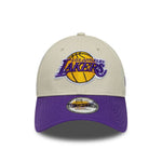New Era LA Lakers NBA Contrast Patch Cream 9FORTY baseball sapka