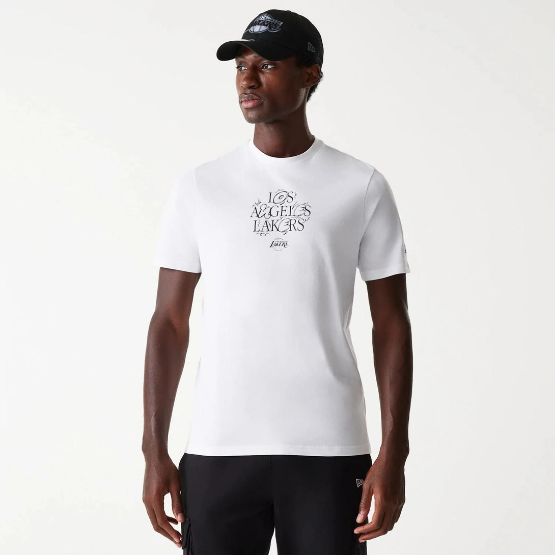 New Era LA Lakers NBA Court Graphic White póló - Sportmania.hu