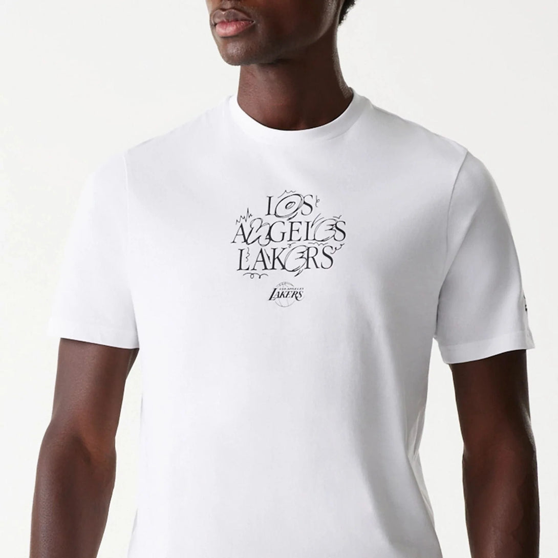 New Era LA Lakers NBA Court Graphic White póló - Sportmania.hu