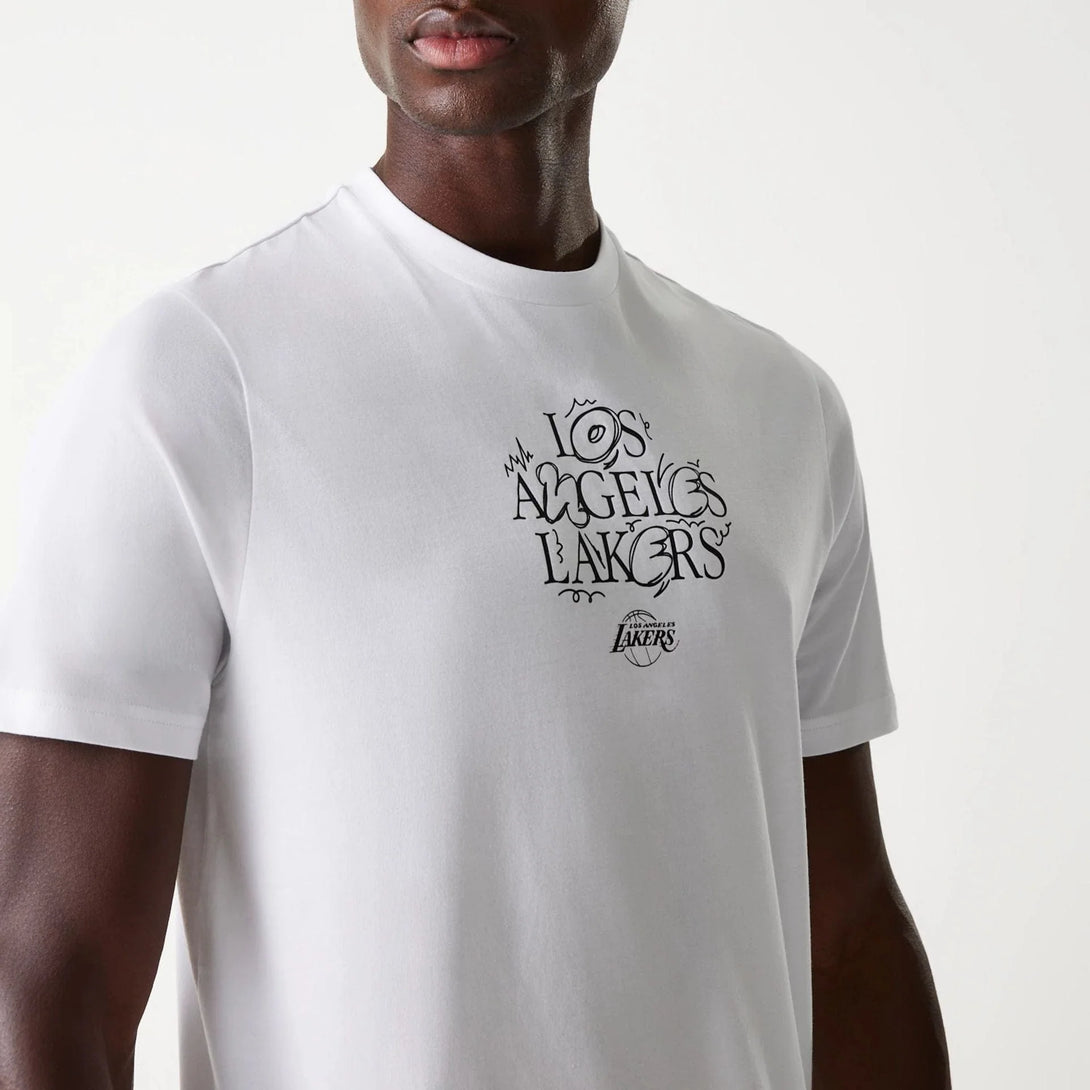 New Era LA Lakers NBA Court Graphic White póló - Sportmania.hu