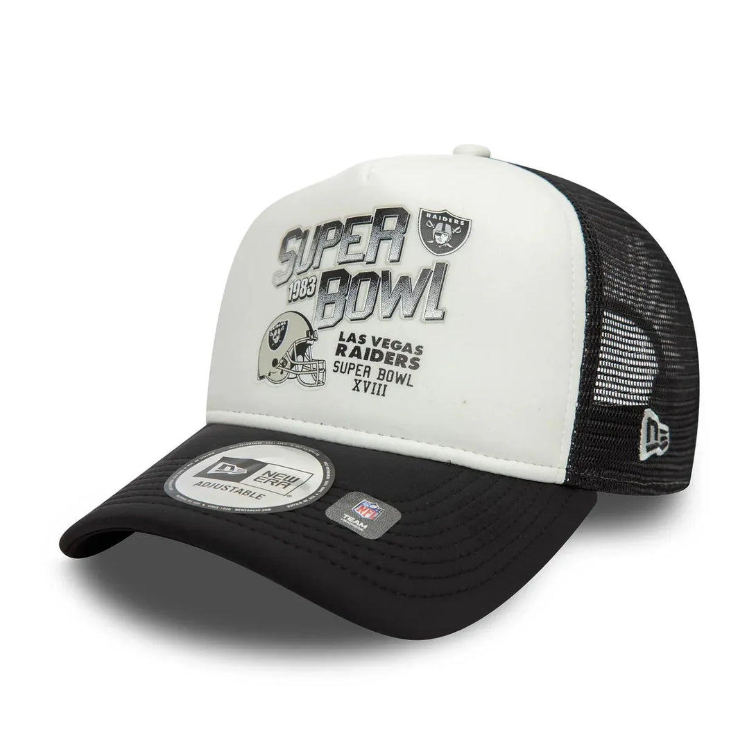 New Era Las Vegas Raiders Super Bowl Black 9FORTY A-Frame Trucker sapka - Sportmania.hu